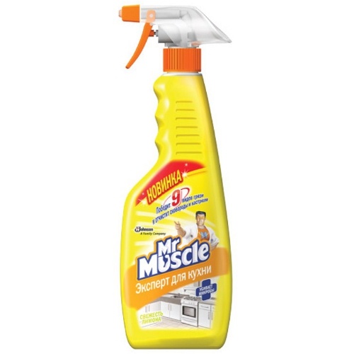 Средство чистящее "Mr.Muscle" (Мистер Мускул) для кухни свежесть лимона 450мл триггер