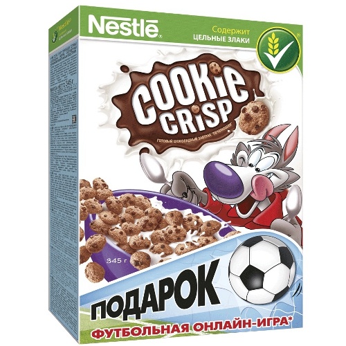 Готовый завтрак "Nestle Cookie Crisp" (Нестле Куки Крипс) Печенюшки 345г