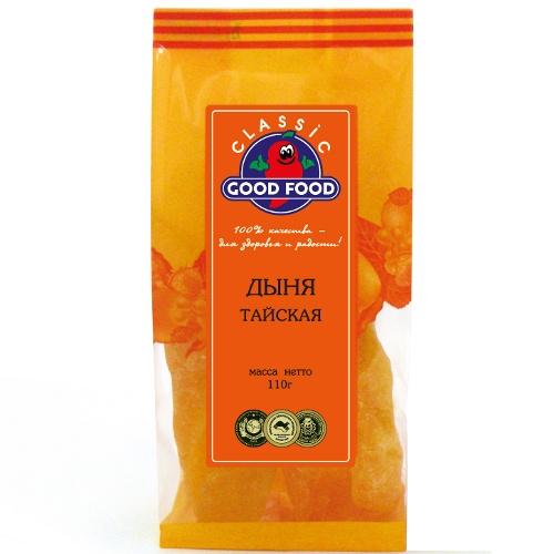 Дыня "Good-Food" (Гуд-Фуд) тайская сушеная 110г пакет