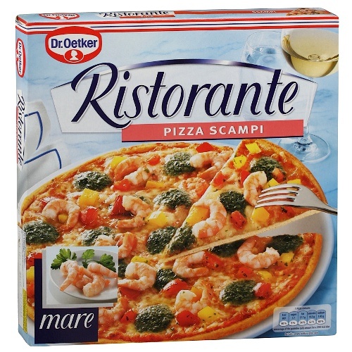 Пицца "Ristorante" (Ристоранте) Креветки 360г Dr.Oetker к/уп