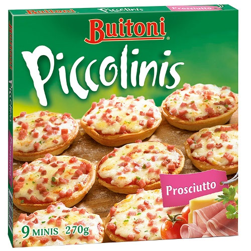 Пицца "Buitoni La Pizzeria" (Буитони Ла Пиццерия) Piccojinis (Пикколини) Ветчинная 275г (9-minis) замороженная