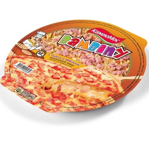 Пицца "Кампомос" Бамбини с ветчиной и сыром 405г