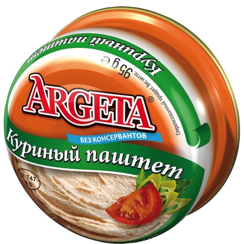 Паштет "Argeta" (Аргета) куриный 95г ж/б