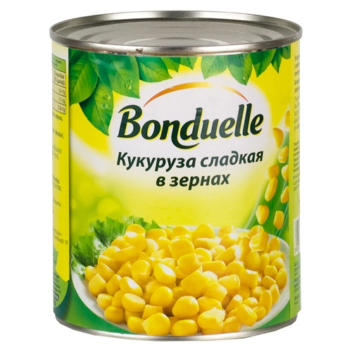 Кукуруза "Bonduelle" (Бондюэль) сладкая 530г ж/б