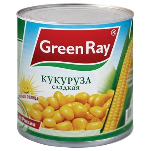 Кукуруза "Green Ray" (Грин Рэй) сладкая 425мл ж/б