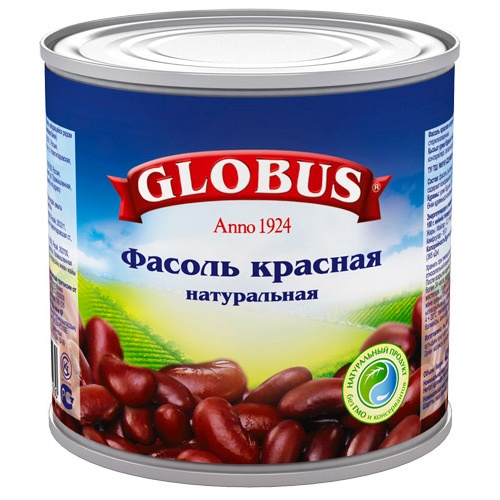 Фасоль "Globus" (Глобус) красная 420г ж/б