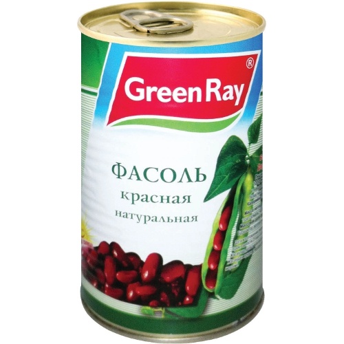 Фасоль "Green Ray" (Грин Рэй) красная натуральная 425мл ж/б