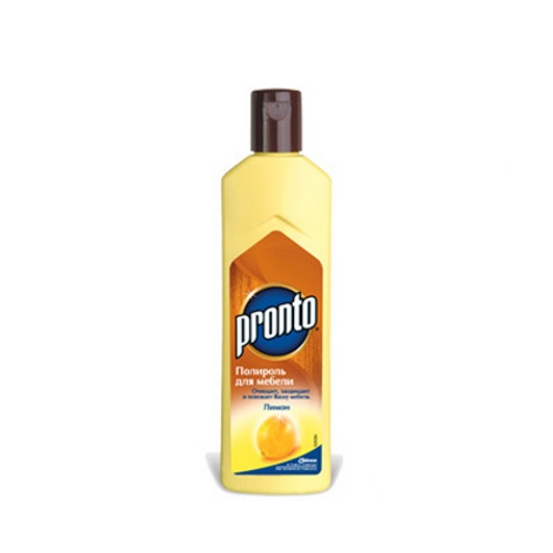 Полироль для мебели "Pronto" (Пронто) лимон 300мл пл.бутылка