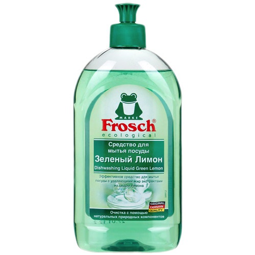 Средство для мытья посуды "Frosch" (Фрош) зеленый лимон 500мл пл.бутылка