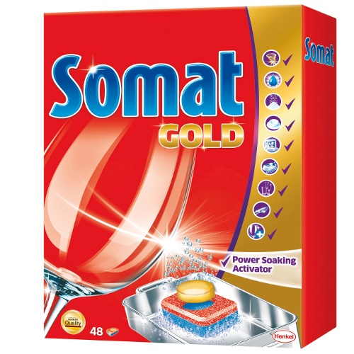 Таблетки для посудомоечных машин "Somat" (Сомат) Голд 48шт