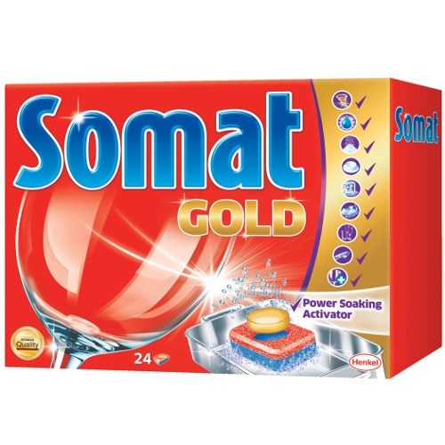 Таблетки для посудомоечных машин "Somat" (Сомат) Голд 24шт