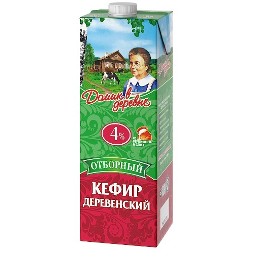 Кефир "Домик в деревне" деревенский отборный 4