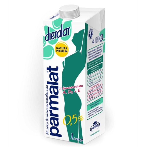 Молоко "Parmalat" (Пармалат) Диеталат витаминизированное 0