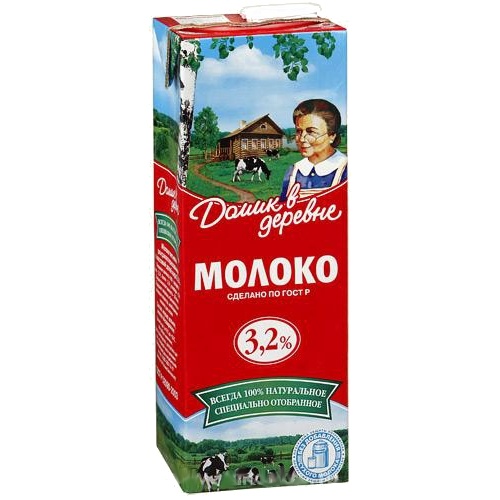 Молоко "Домик в деревне" 3