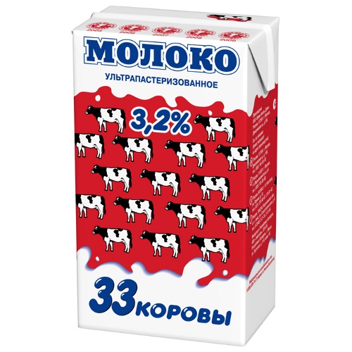 Молоко "33 Коровы" стерилизованное 3