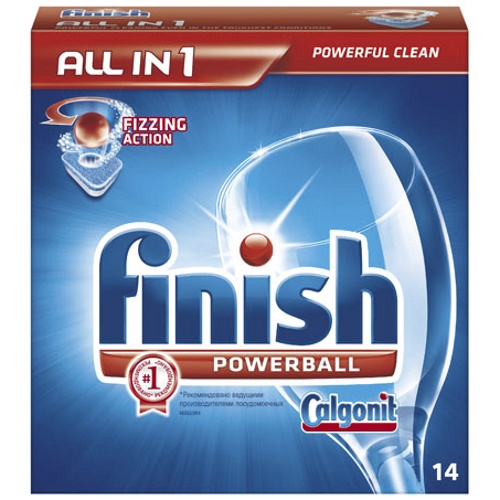 Средство для посудомоечных машин "Finish" (Финиш) All in 1 14-таблеток Calgonit