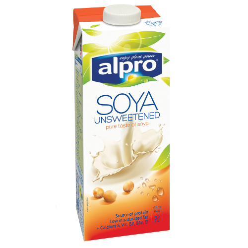 Напиток соевый Alpro Soya без сахара и соли 1л тетра брик