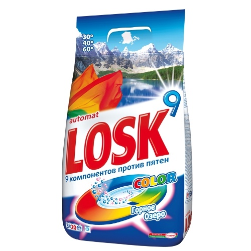 Стиральный порошок "Losk" (Лоск) Color автомат горное озеро 3