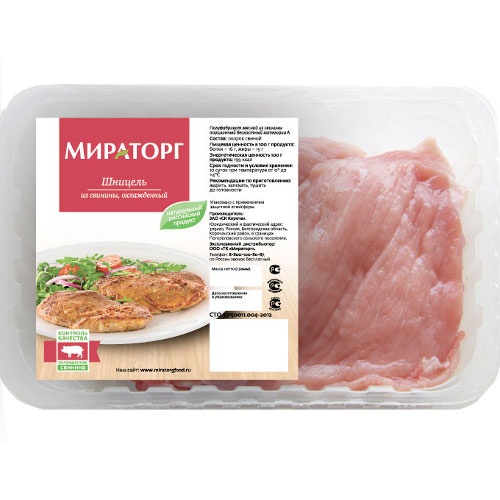 Шницель из свинины "Мираторг" б/к охлажденный 500г Белгород