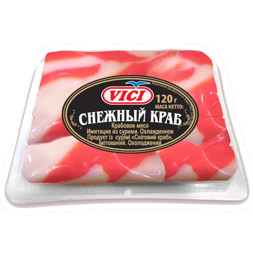 Крабовое мясо "Vici" (Вичи) Снежный краб охлажденное 120г
