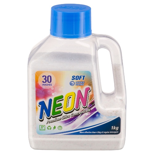 Стиральный порошок "Neon" (Неон) Soft автомат для цветного и белого белья концентрат 1кг Австралия