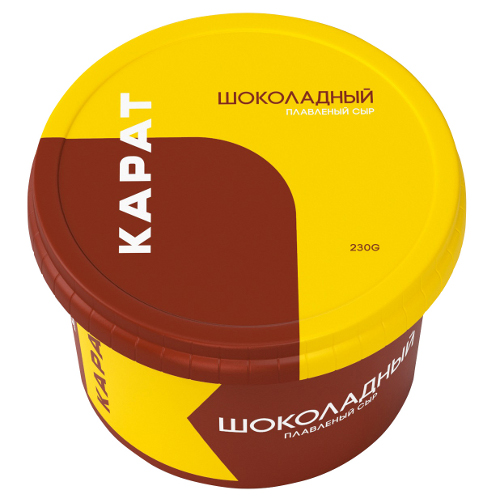 Сыр плавленый "Карат" Шоколадный 30% 230г п/ст