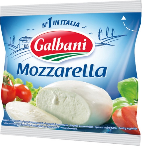Сыр Моцарелла "Galbani" (Гальбани) 45% 125г поли-пак
