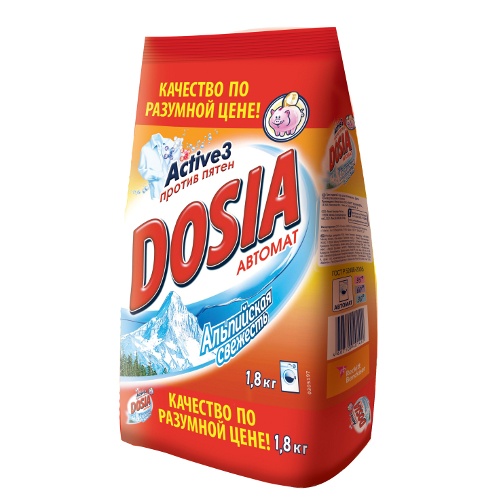Стиральный порошок "Dosia" (Дося) автомат альпийская свежесть 1