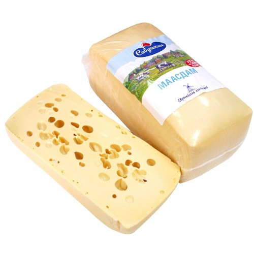 Сыр Маасдам "Савушкин продукт" 45% 1кг Беларусь