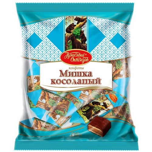 Конфеты шоколадные "Мишка косолапый" 250г Красный Октябрь