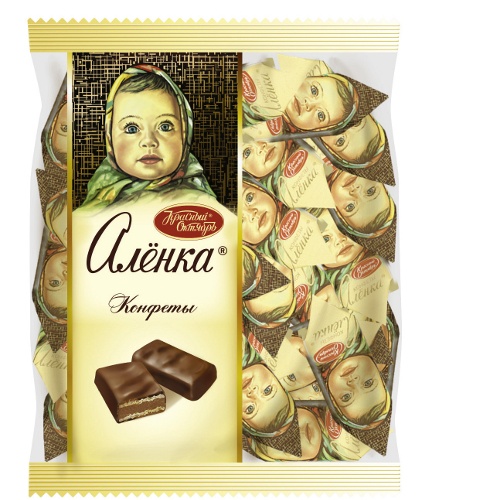 Конфеты шоколадные "Аленка" 250г пакет Красный Октябрь