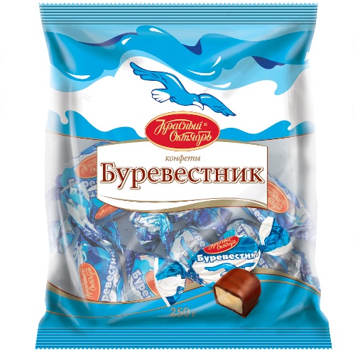 Конфеты шоколадные "Буревестник" 250г пакет Красный Октябрь