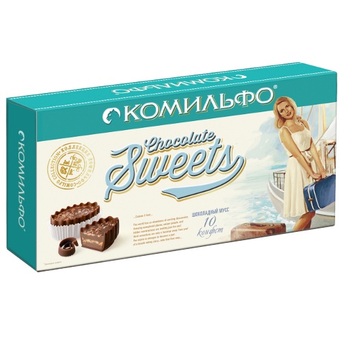 Конфеты шоколадные "Комильфо" шоколадный мусс 116г Россия