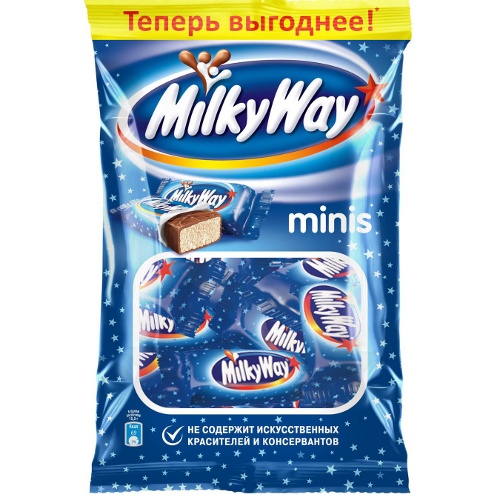 Батончик шоколадный "Milky Way" (Милки Вей) minis (минис) 170г пакет