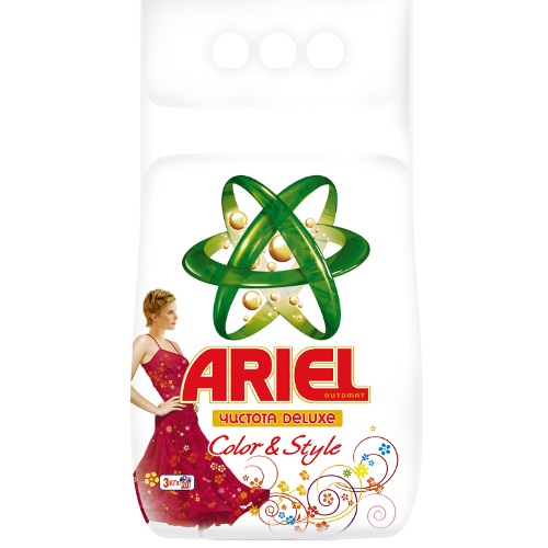 Стиральный порошок "Ariel" (Ариель) Чистота Deluxe Color&Style автомат 3