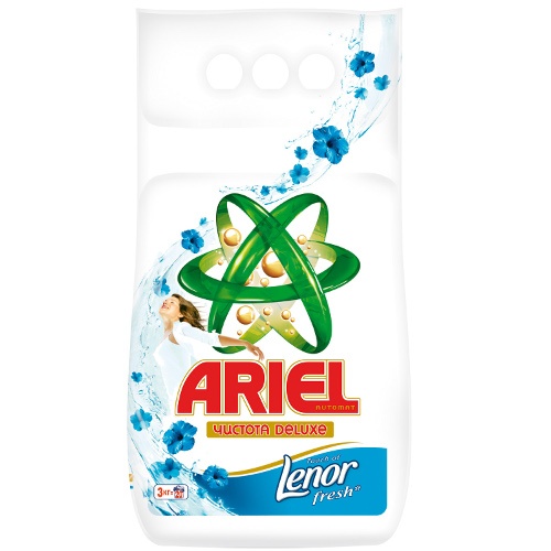 Стиральный порошок "Ariel" (Ариель) Чистота Deluxe Lenor Effect автомат 3