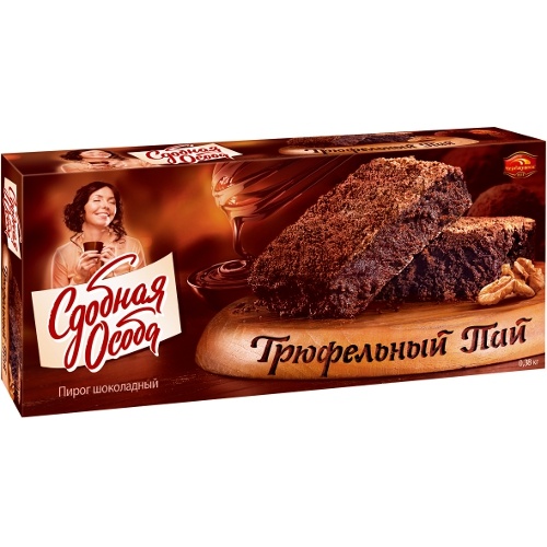 Пирог шоколадный "Трюфельный пай" 380г Черемушки