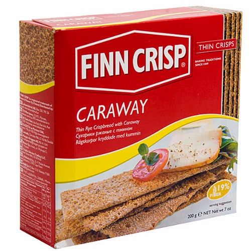 Сухарики "Finn Crisp" (Финн Крисп) Caraway ржаные с тмином 200г