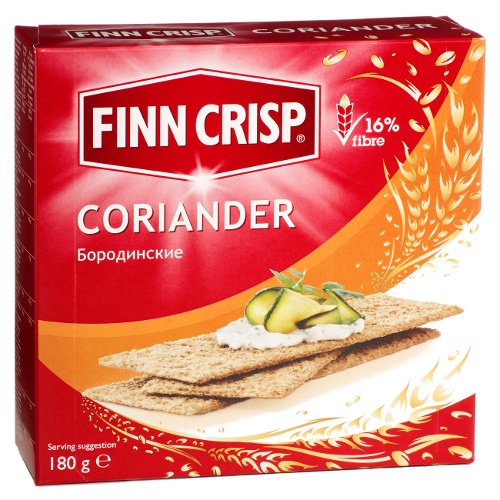 Сухарики "Finn Crisp" (Финн Крисп) Coriander бородинские с кориандром 180г