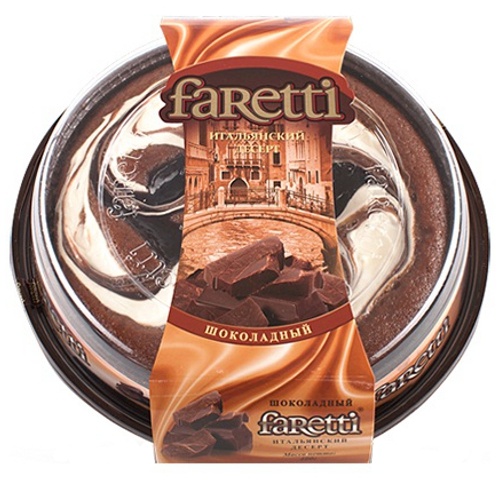 Торт "Faretti" (Феретти) Итальянский десерт шоколадный 400г
