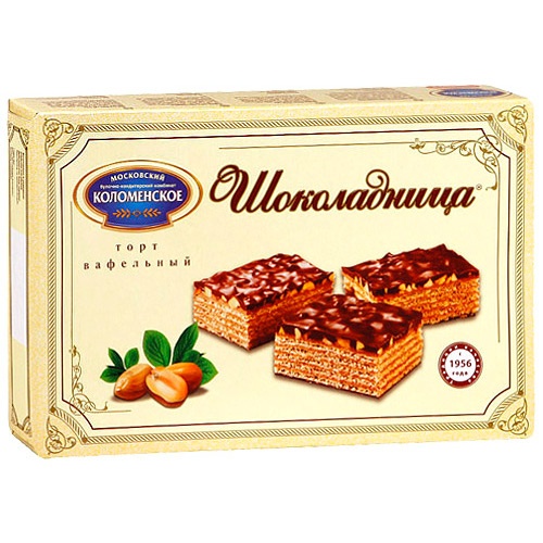 Торт вафельный "Шоколадница" 430г Коломенское МБКК