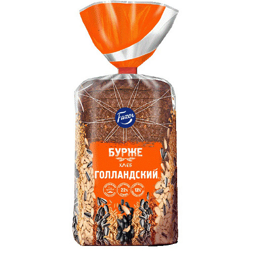 Хлеб голландский Бурже с семенами подсолнечника нар. 350 г уп Fazer