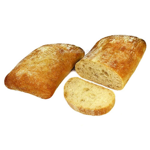 Хлеб итальянский "Чиабатта" классическая (светлая) 250гр постный Bon Ape