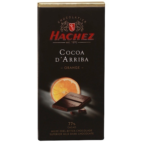 Шоколад "Hachez" (Хаше) горький с апельсином 100г Германия
