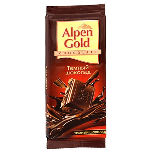 Шоколад "Alpen Gold" (Альпен Гольд) темный 90г