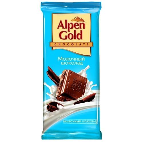 Шоколад "Alpen Gold" (Альпен Гольд) молочный 90г Россия