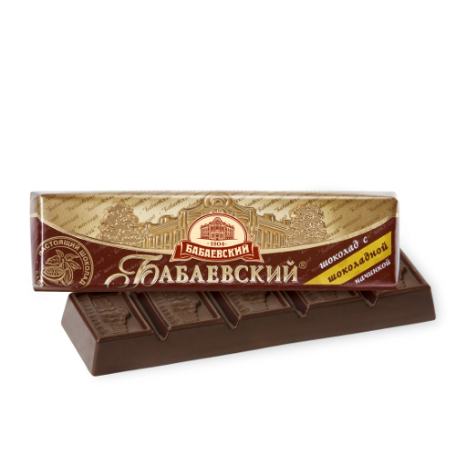 Шоколадный батончик "Бабаевский" с шоколадной начинкой 50г