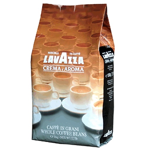 Кофе "Lavazza" (Лавацца) Крем Арома жареный в зернах 1кг пакет Италия