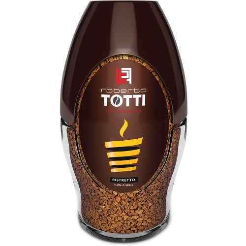 Кофе "Roberto Totti" (Роберто Тотти) Nobile Ristretto растворимый 100г ст.банка