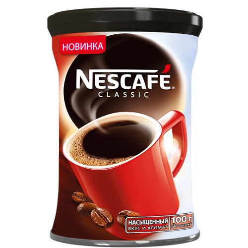 Кофе "Nescafe Classic" (Нескафе Классик) растворимый 100г ж/б